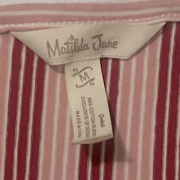 MATILDA JANE McIntosh Red Striped Knit Dress - Picture 9 of 14